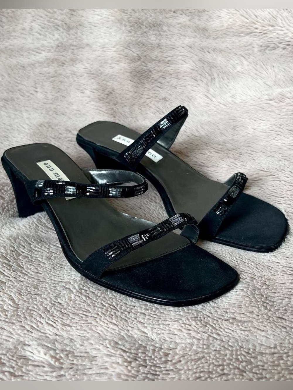 Size 6 Beaded Heeled Sandals